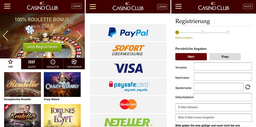 CasinoClub Mobile App