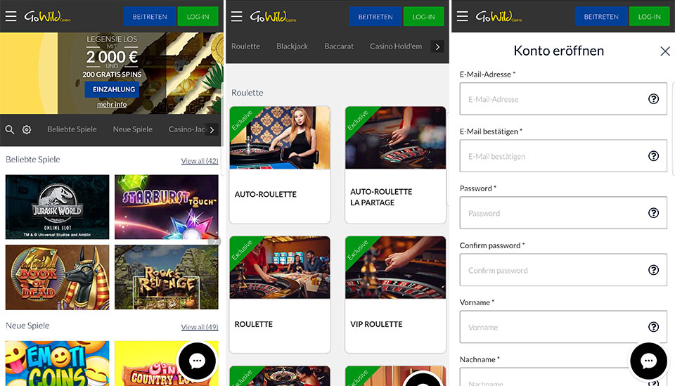 Go wild casino app