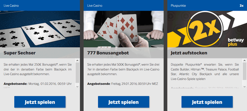 betway angebote
