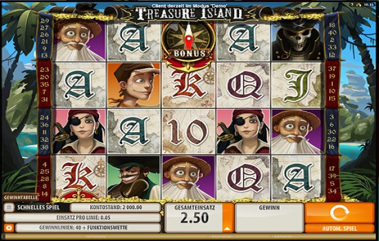 Treasure Island von Microgaming