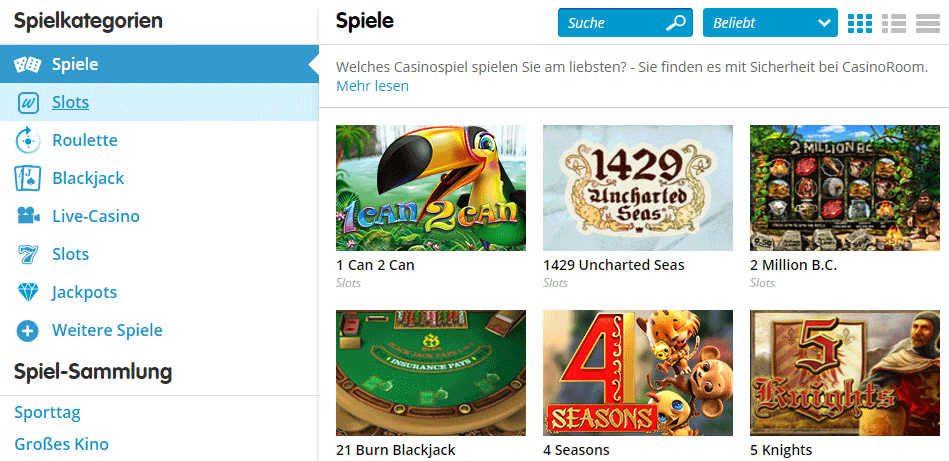 Casinoroom Spiele