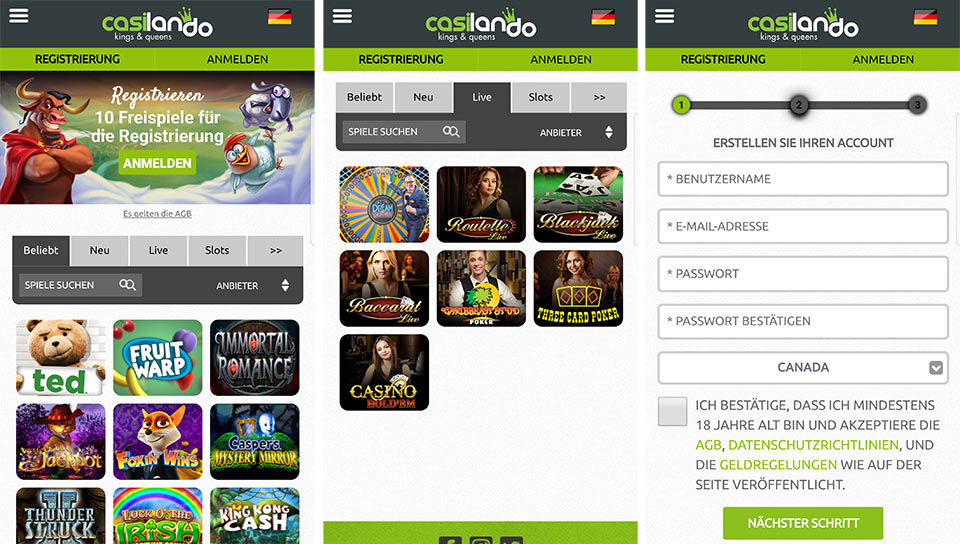 Casilando mobile App