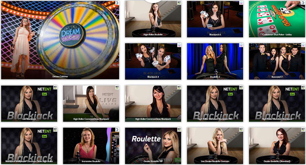 Sloty live casino