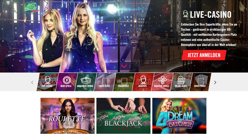 Vegas Hero Live Casino