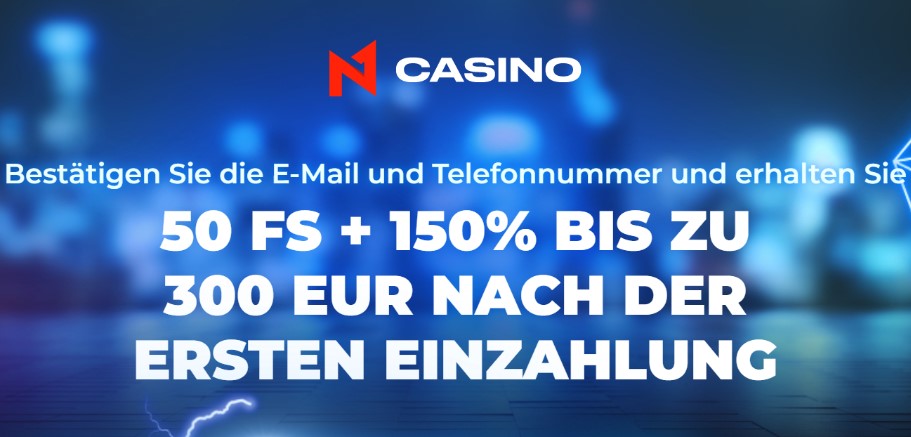 N1Casino exklusiver Bonus ohne Einzahlung