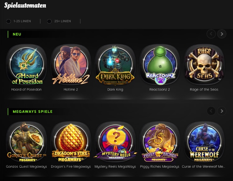 888slots Spieleauswahl