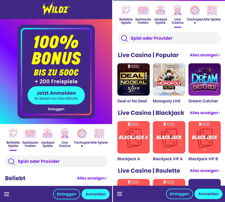 Wildz Casino Erfahrungen | 500€ Bonus + 200 Freispiele 2020