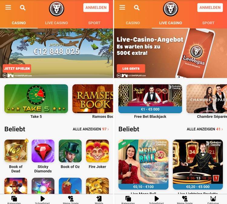 LeoVegas Casino App