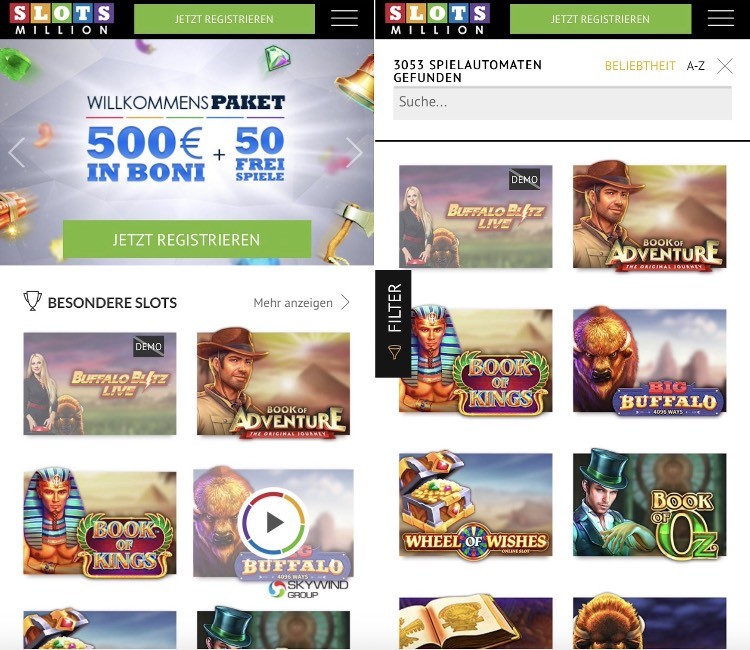 SlotsMillion Casino Erfahrungen: benutzerfreundliche App