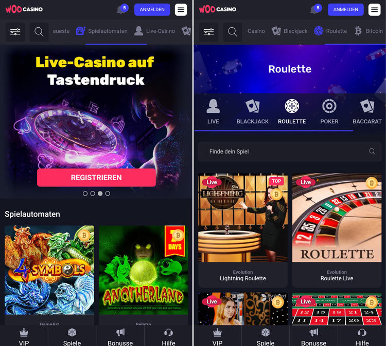 Woocasino App