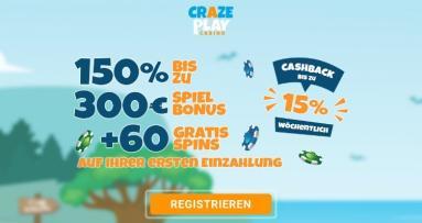 CrazePlay Casino Bonus