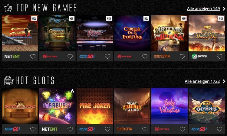 Captain Spins Spiele