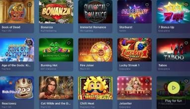 Casinoin Casino Spieleangebot