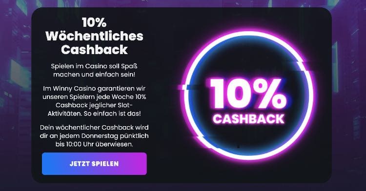 Winny Casino Willkommensbonus