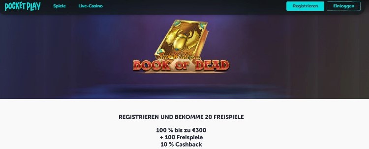 Pocket Play Willkommensbonus