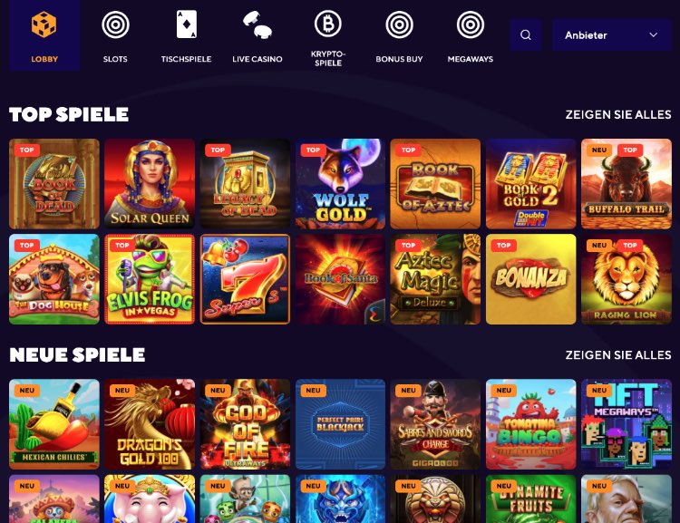 Dazard Casino Spiele