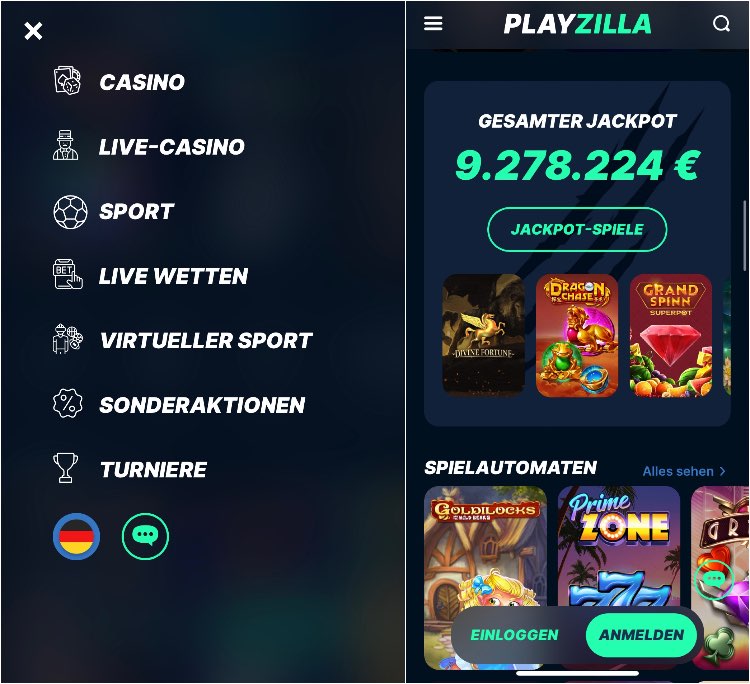 PlayZilla mobile