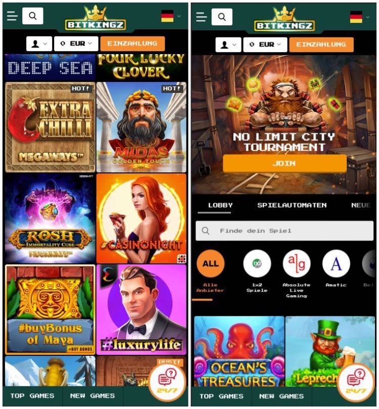 Bitkingz Casino Mobile App