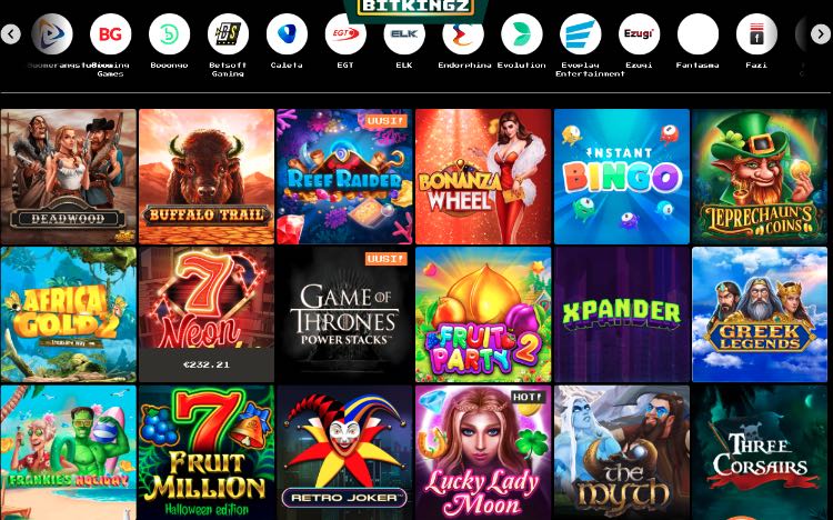 Spieleangebot Bitkingz Casino