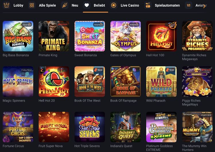 GGBet Spieleangebot