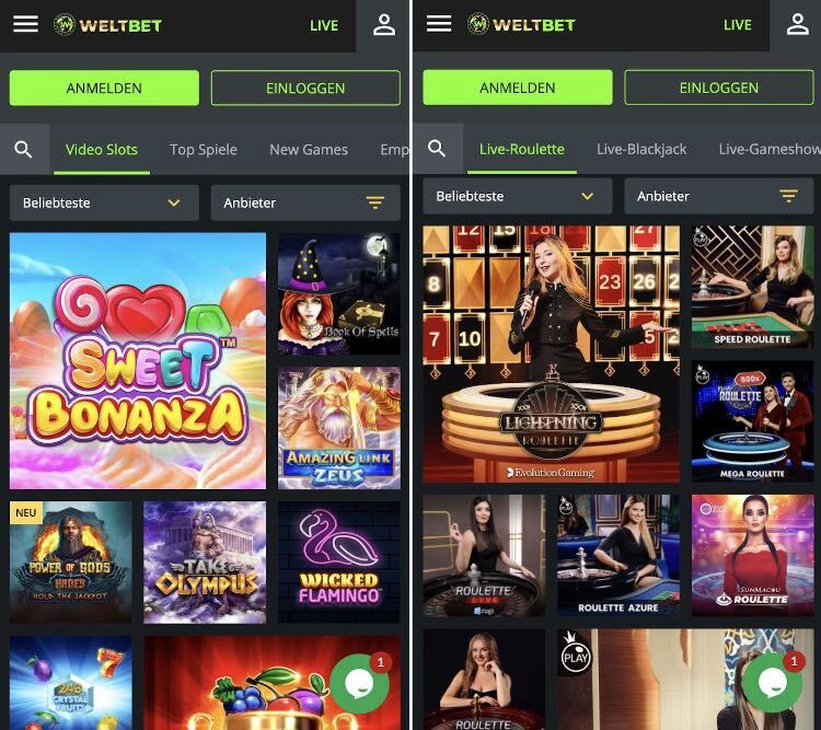 Weltbet Casino App
