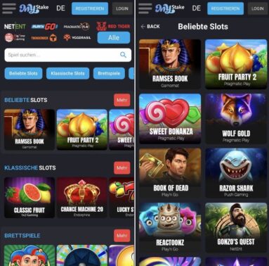 MyStake Casino mobile