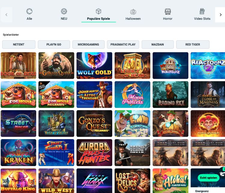 Wallacebet Casino Spiele