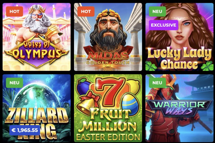 N1 Bet Casino Spieleangebot