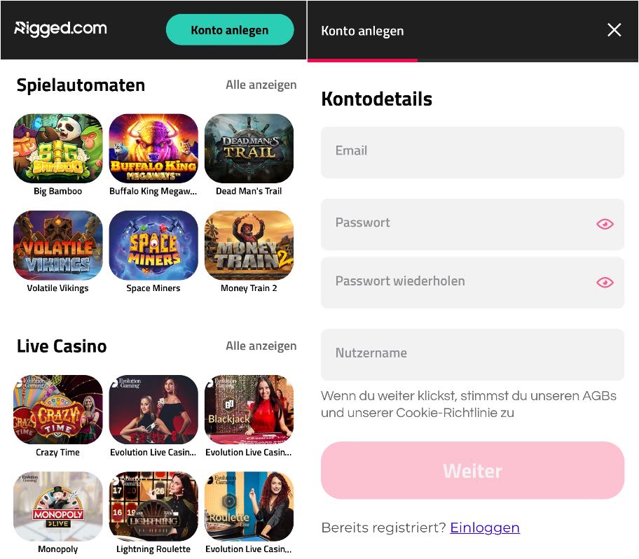 Rigged Casino App