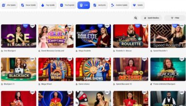 Slottica Casino Live Dealer Ansicht