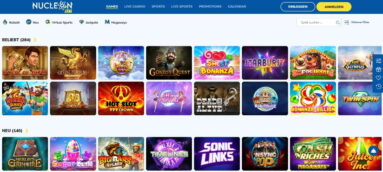 Nucleonbet Casino Spieleauswahl
