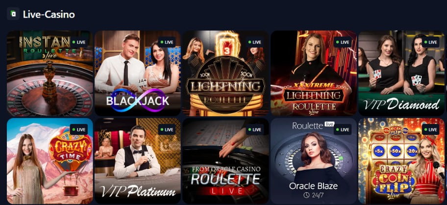 Bets.io Casino Live Dealer Spiele