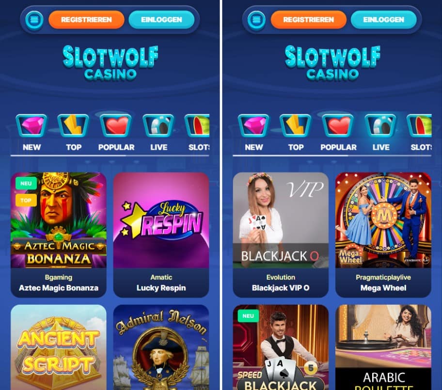 Slotwolf Casino App