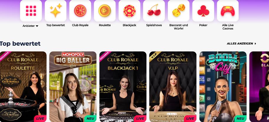 GreatWin Casino Live Dealer