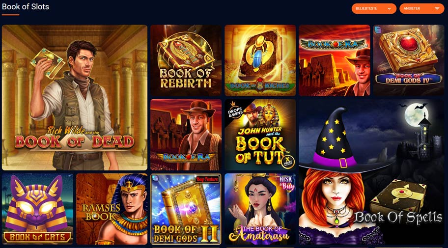 Dreambet Spielauswahl